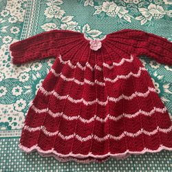 Fantastic two handmade crochet baby girl dresses age 6 to 18 months $35 each 