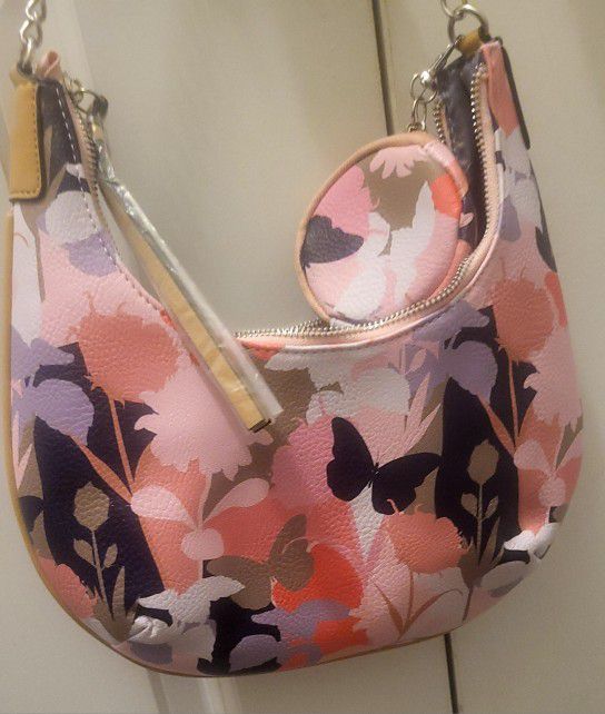 NWT Tahari Purse With Floral Pattern
