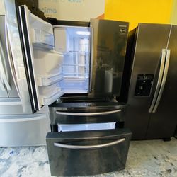 Refrigerador Negro Samsung 11$ Enganche 