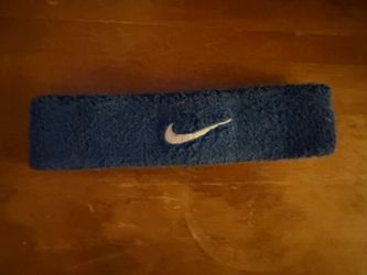 Navy blue nike swoosh headband