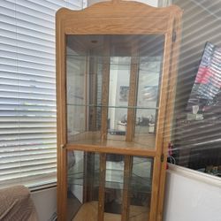 Wood & Glass Display Cabinet