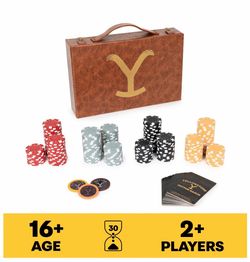 NEW YELLOWSTONE Dutton Ranch 200 Piece POKER Set With Custom Carrying Case