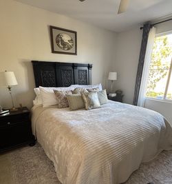 Solid Wood Spanish-Style Queen Bedroom Set