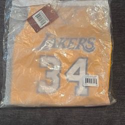 Mitchell & Ness NBA Swingman Home Women's Sz L Jersey Lakers 99 Shaquille O'Neal BRAND NEW 