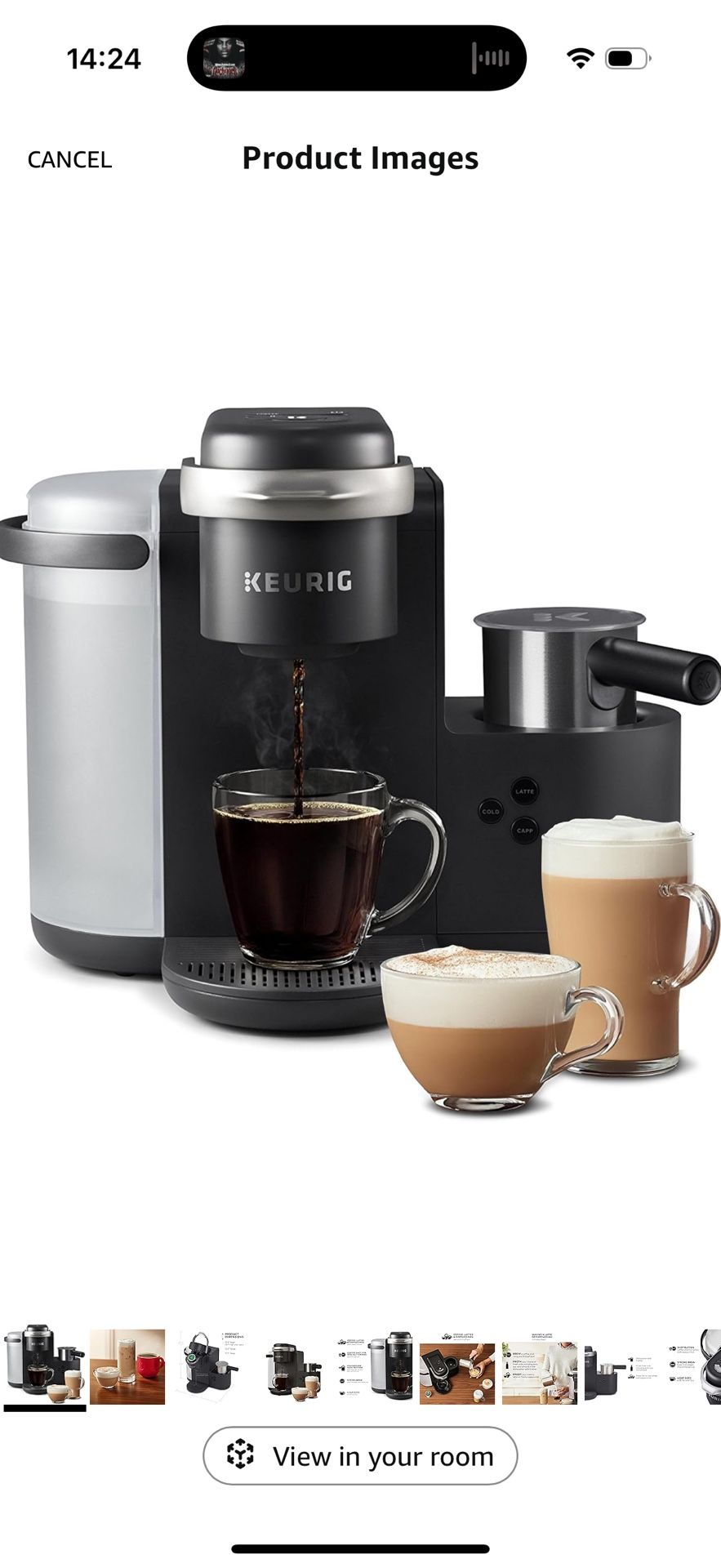 Keurig Single Serve Coffee, Cappuccino, Latte