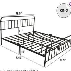 King Size Bed Frame. 