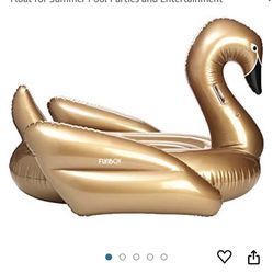 Golden Inflatable Swan (pool)