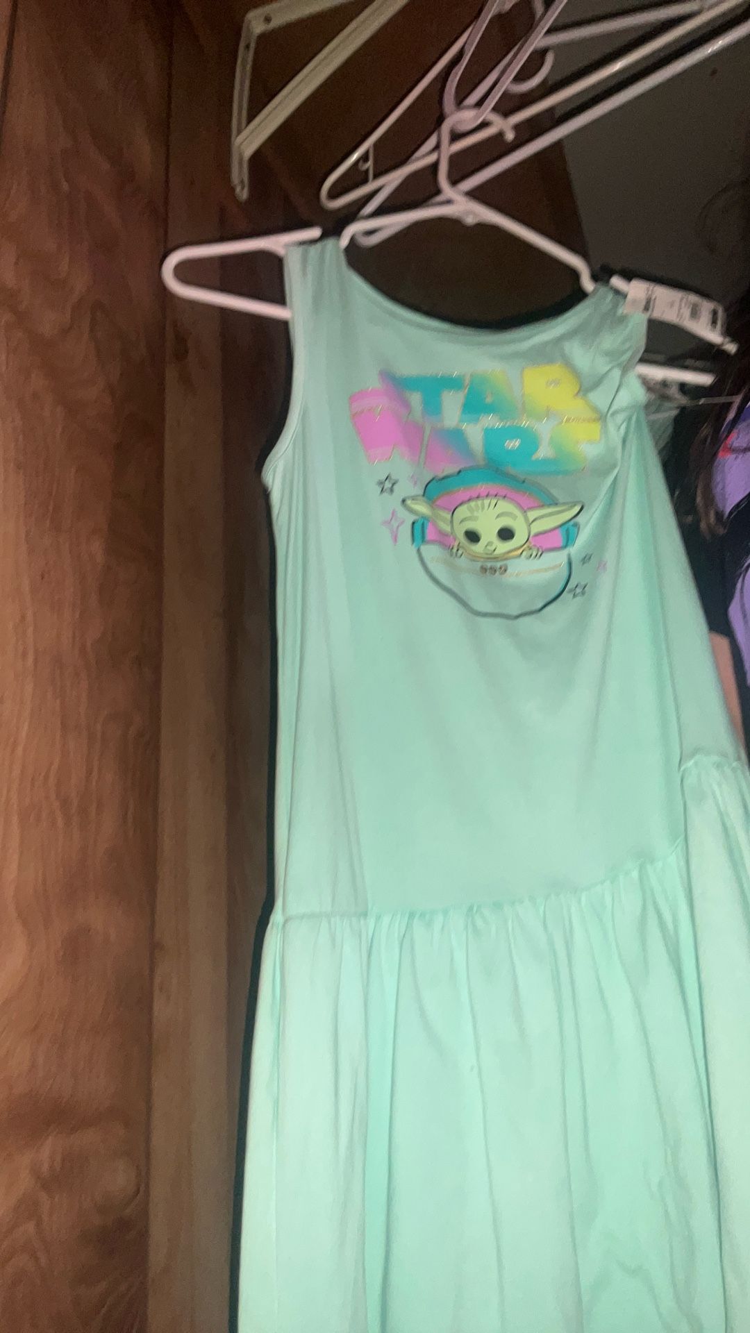Star Wars Baby Yoda Dress 10/12 New With Tags