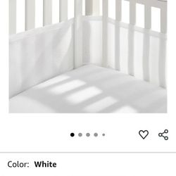 Breathable Baby Mesh Crib Bumper 