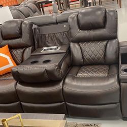 Power Reclining Sofa Or Love Seat In Stock For Immidiate Delivery 