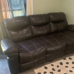 Leather Sofa 