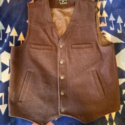 Wyoming Traders Wool Vest Large Men’s Yellowstone 