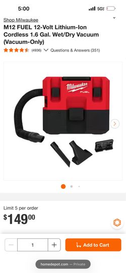 Milwaukee Vacumm