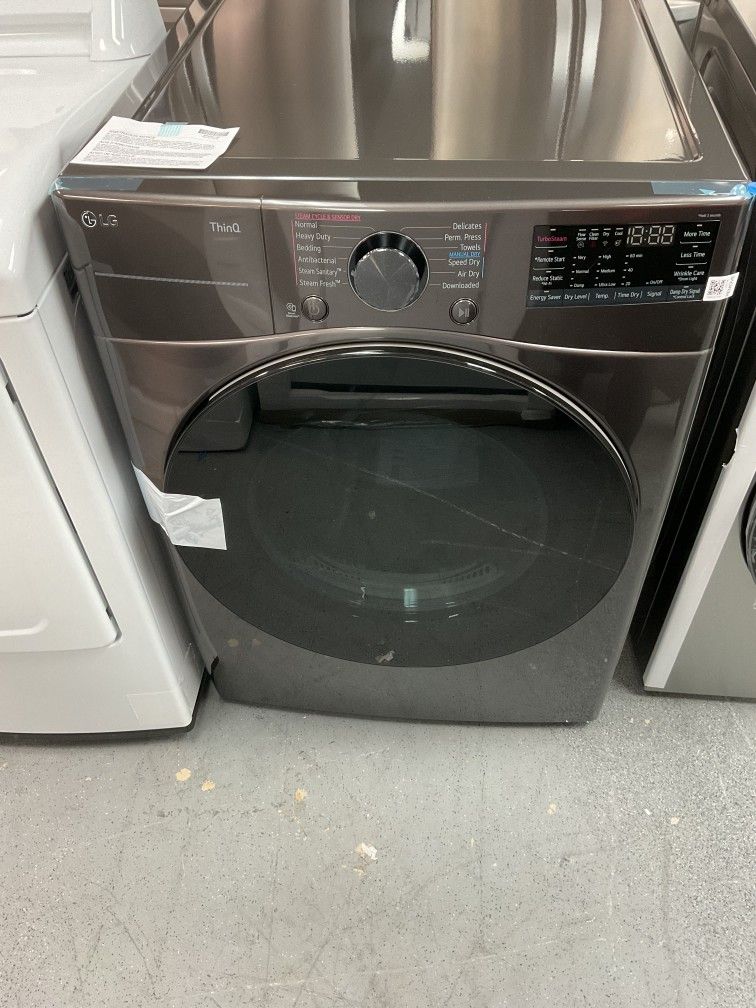 Lg Electric Dryer black steel Model DLEX4080B - 2692