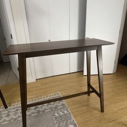 Bar Table- Walnut Finish- 42” Height 