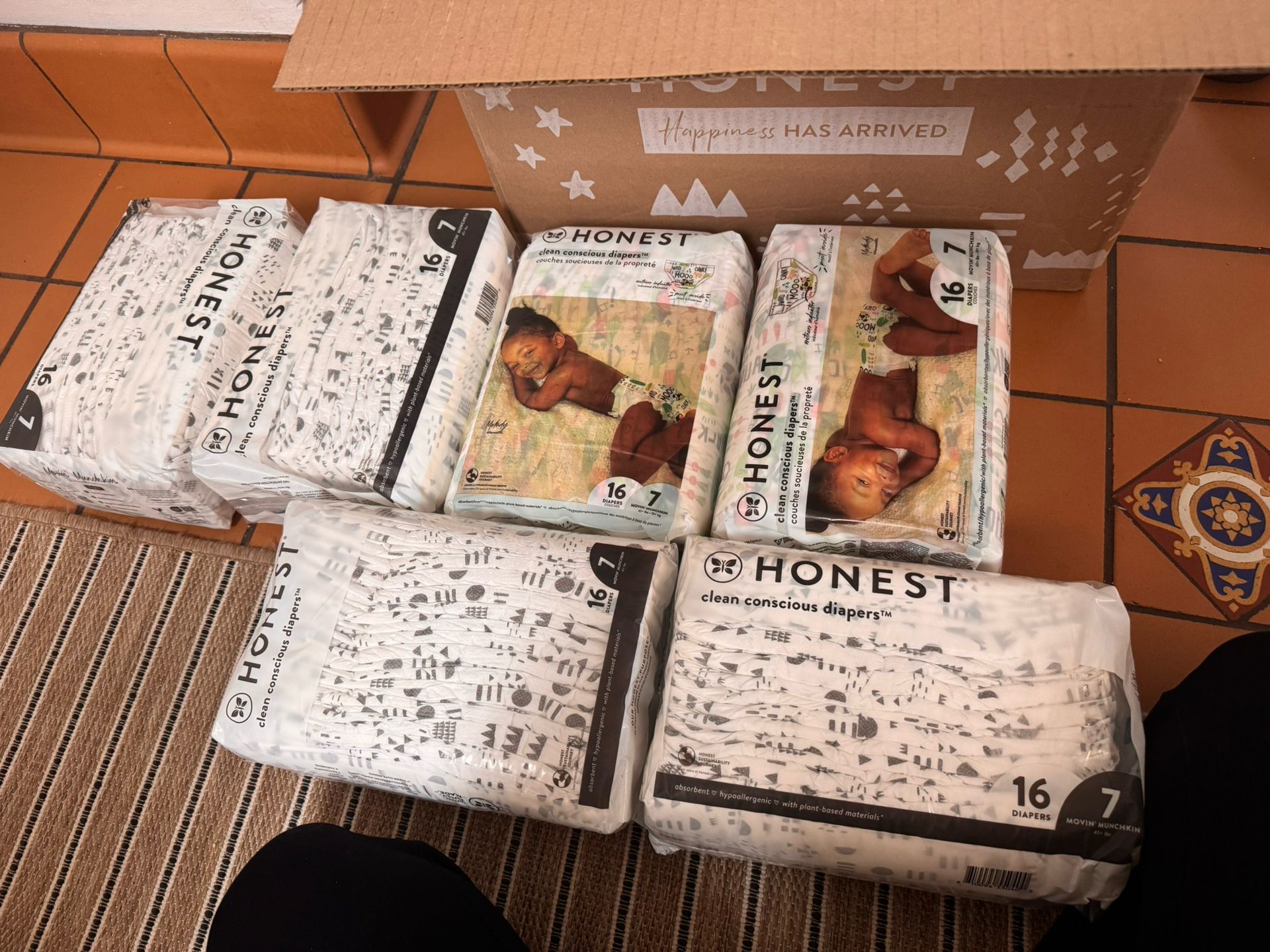 Brand New Honest Diapers And Wipes