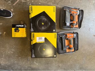 2 nail guns and  viper alarm