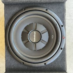 Rockford Fosgate Sub and Alpine Amp Combo