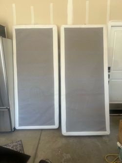 King sized bed frame and box springs