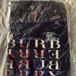 Navy Blue BurBerry Shirt Size M 