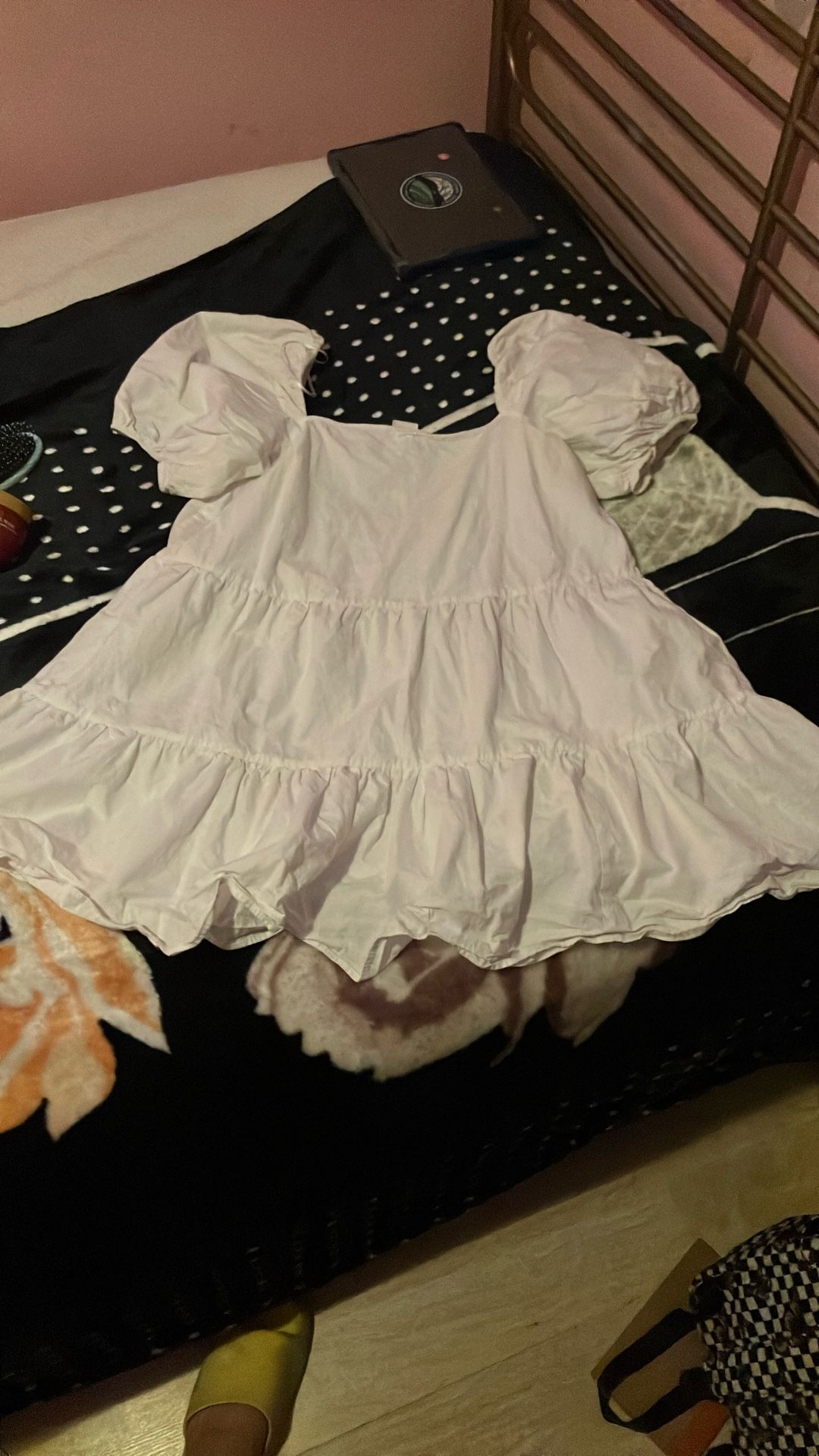 H&M Medium White Mini Dress Summer Dress