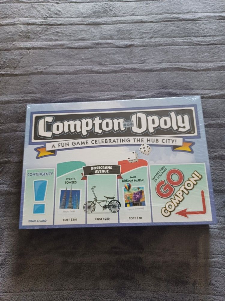 Compton Opoly Board Game (Original) Still Factory Sealed
