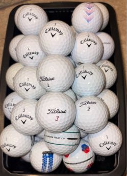 50 White Golf Balls As Pictured