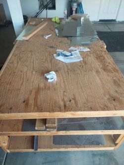 4'x8' rolling wood table