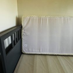 Twin Bed Frame + Mattress + Matching Dresser 