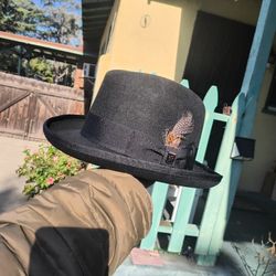 Stacy Adams Black Felt Hat