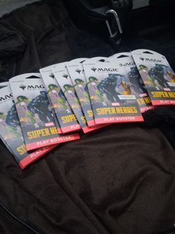 Magic Marvel superheroes boosters lot