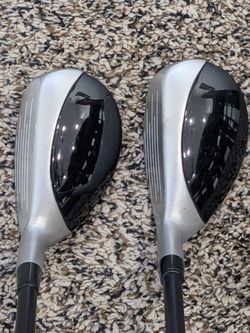 TaylorMade Rescue Mid Hybrids — 3H (19°) & 4H (22°) Stiff Flex Pair
