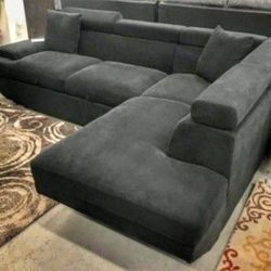 Brand New 💥 Modern Designed  L Shape Black Sectional Sleeper / Fastest Delivery 