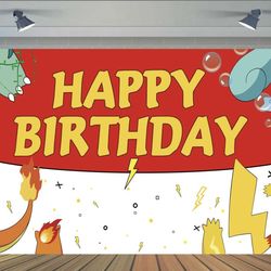 New Pokémon birthday photo background banner