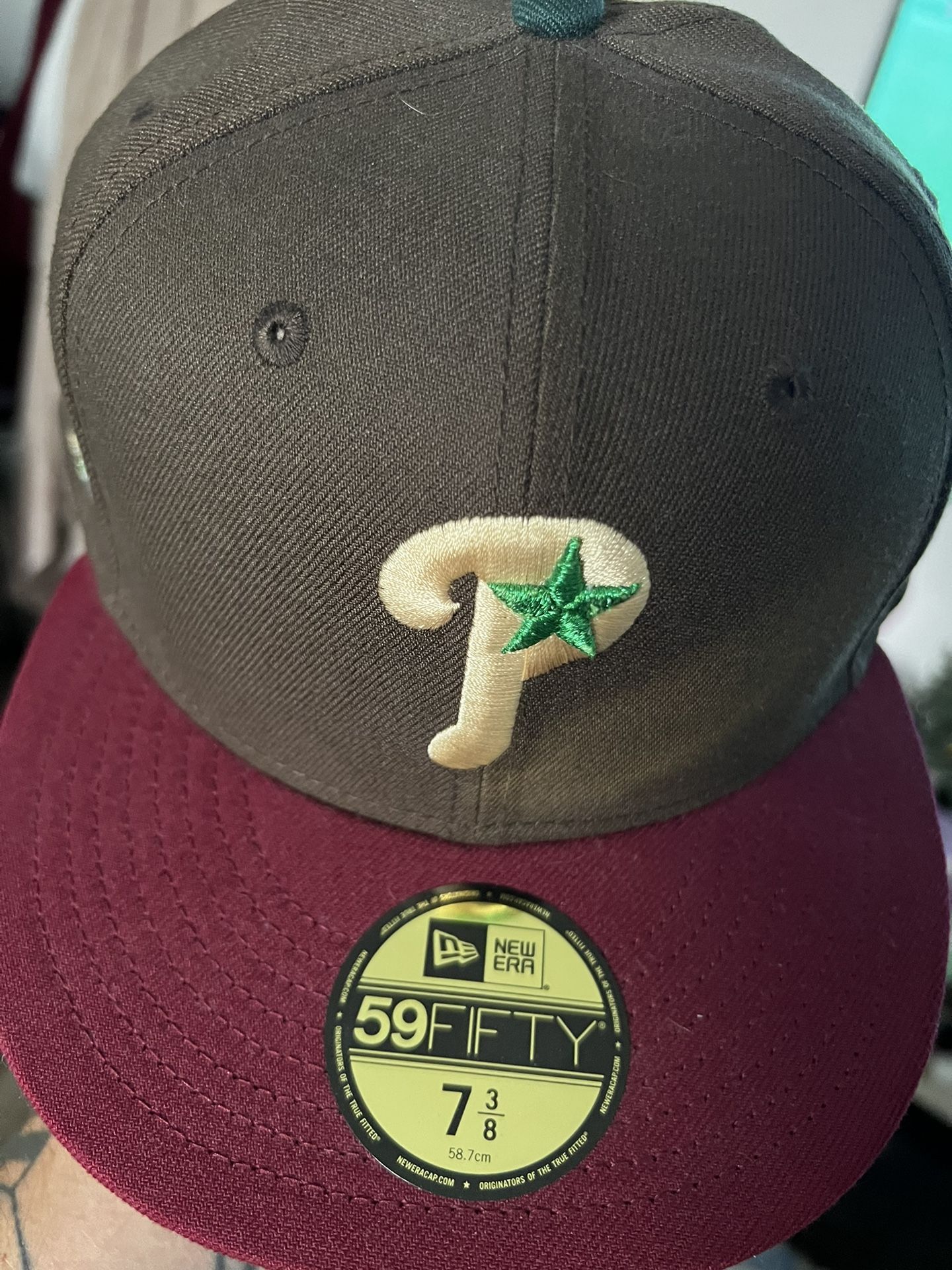 Phillies Fitted Hat 7 3/8