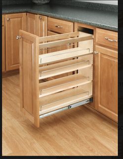 Rev-a-Shelf 5" Pullout Wood Base Cabinet Organizer