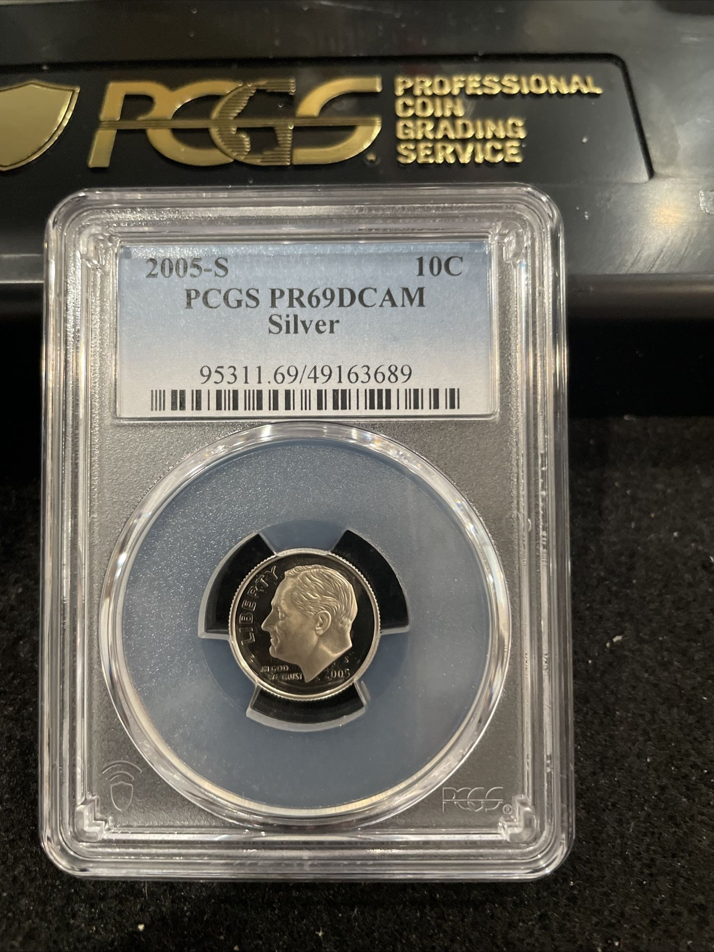 2005 S Gem Proof SILVER Roosevelt Dime Graded At PR69 With A Deep Cameo U-15