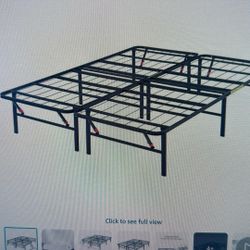 King Bed Frame, Foldable( 2 Twins) 14” High
