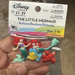 Disney The Little Mermaid Buttons
