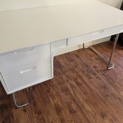 Modern White Acrylic Desk From Dania