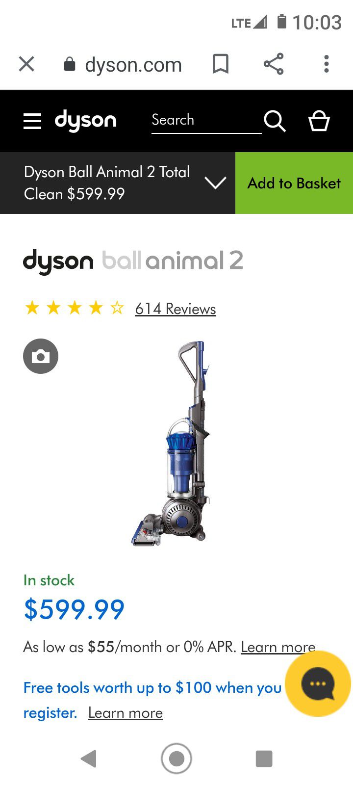 Dyson Ball 2 Vacuum Animal 2 New In Box