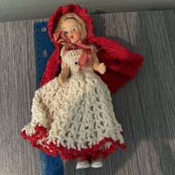 Vintage Storybook Doll - Little Red Riding Hood Collectible Figure