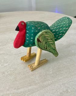 Wooden primitive folk art turkey