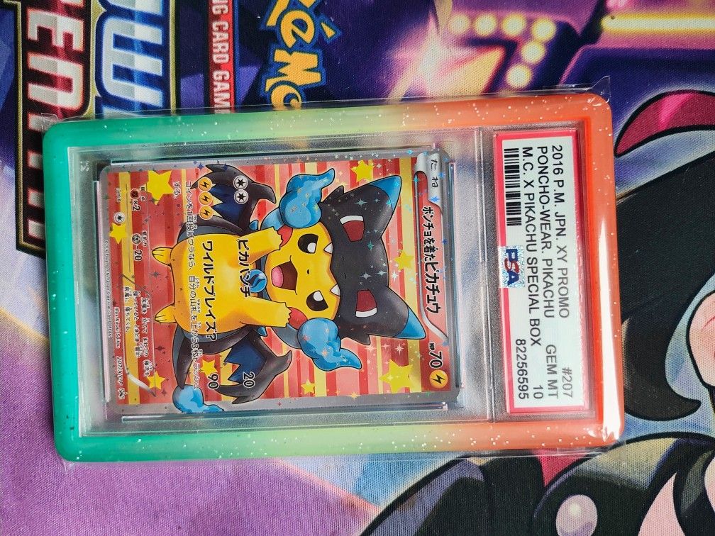PSA 10 Poncho Pikachu Charizard X