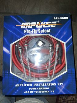 Impulse Audio 4 Gauge Amp Kit Brand New In The Box