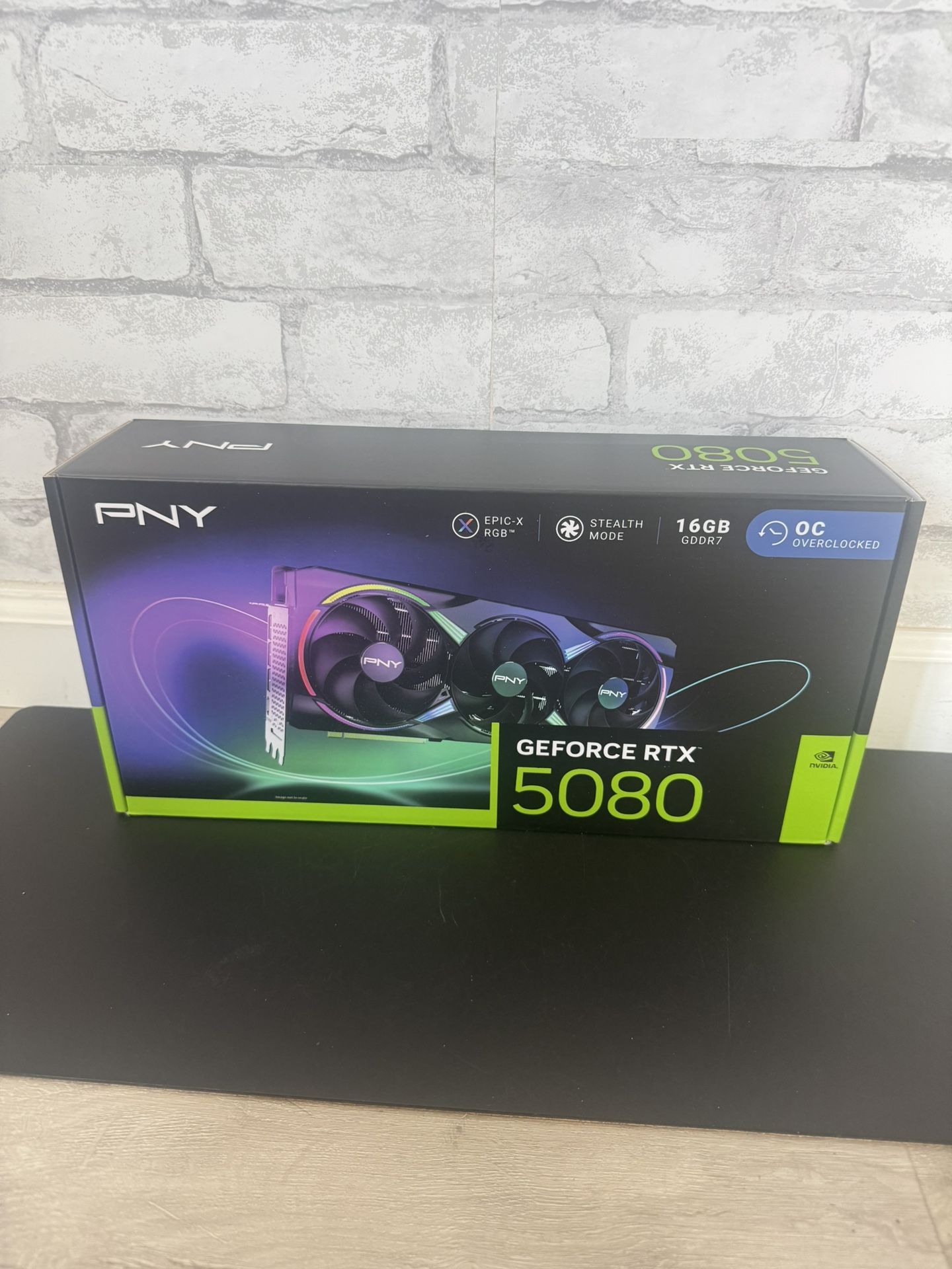 PNY GeForce RTX™ 5080 ARGB Overclocked Triple Fan [New][Sealed]
