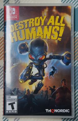 Destroy All Humans! (Nintendo Switch, 2021) With Case Tested/Works Fast Shipping