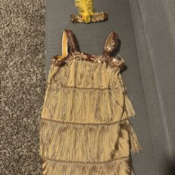 Gold Flapper Dress 