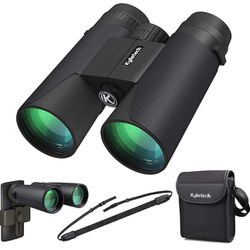 12X42 Binoculars for Adults with Universal Phone Adapter, HD Waterproof Fogproof Compact Binoculars for Bird Watching, Hunting,  Wholesale Welcome