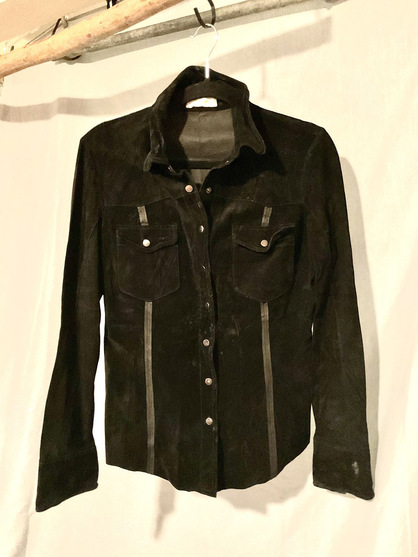 Suede And Leather Shirt